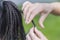 mens hairstyle weave faux kanekalon dreadlocks