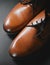 Mens leather brown shoes