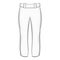 Mens pants icon, black monochrome style