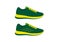 Mens running shoes, flat vector illustration