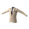 Mens Suit Jacket on White Background