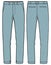 Mens Tailored chino Pants design flat sketch vector illustration, Slim fit formal trouser pants concept with front and back view,