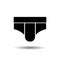 Mens underwear vector symbol. man underwear icon