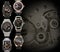 Mens watches background