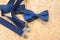 Mens wedding accessory, blue bow tie