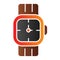 Mens wrist watch flat icon. Male hand accessory color icons in trendy flat style. Clock gradient style design, designed
