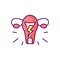 Menstrual cramps RGB color icon