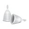 Menstrual cup. Feminine hygiene. Protection for woman in critical days. Vector Realistic illustration set on white