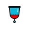 Menstrual cup icon vector illustration