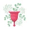 menstrual cup illustration