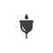 Menstrual cup vector icon