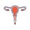 Menstruation color icon