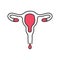 Menstruation color icon