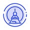 Mental Concentration, Concentration, Meditation, Mental, Mind Blue Dotted Line Line Icon