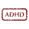 Mental disorder adhd stamps