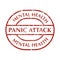 Mental disorder panic attack stamps