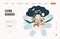 Mental disorders vector web template