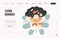 Mental disorders vector web template