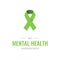 Mental health awareness month, vector flat style