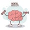 Mental health concept. brain training exercise healthy image