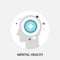 Mental health icon concept