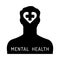 Mental health icon. Psychological help, psychiatry concept