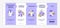 Mental illnesses in children purple and white onboarding template