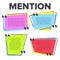 Mention Quotation Template In Frame Quotes Vector