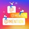 mention stories sticker business concept group of people working together