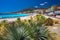 Menton city with coastline promenade, Mediterranean Coast, French riviera