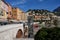 Menton, France - August 8, 2023 - View on old part of Menton on a beautiful summer day