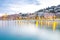 Menton mediaeval town on the French Riviera during sunset, France.