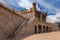 Menton. Old bastion fort with a fortress wall on the seashore.