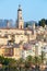 Menton, old city houses in the morning