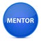 Mentor aesthetic glossy blue round button abstract