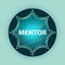 Mentor magical glassy sunburst blue button sky blue background