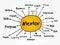 Mentor mind map flowchart, business concept for presentations and reports