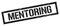 MENTORING black grungy rectangle stamp