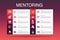 Mentoring Infographic 10 option template
