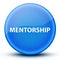 Mentorship eyeball glossy elegant blue round button abstract