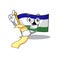 With menu flag lesotho isolated in the character