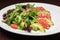 The menu photo - salad with avocado and grapefruit