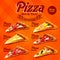 Menu pizza orange