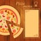 Menu for pizza template