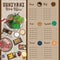 Menu shabu sukiyaki restaurant template