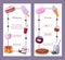 Menu for sweet blueberry dessert. Icon, poster and banner concept berry dessert.