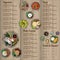 Menu thai food design template