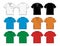 Menâ€™s polo-shirt colorful templates