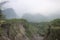 Merapi`s Mountain valley