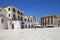 Mercantile square in the old town at Bari, Apulia, Italy. Bari is the capital city of Apulia region on the Adriatic sea